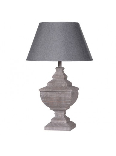 Table Lamp with Grey Shade