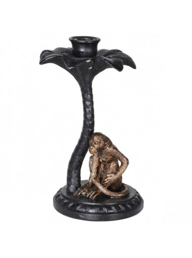 Monkey and Palm Tree Candle Holder
