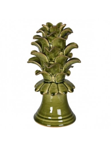 Green Ceramic Pineapple Leaf Decoration