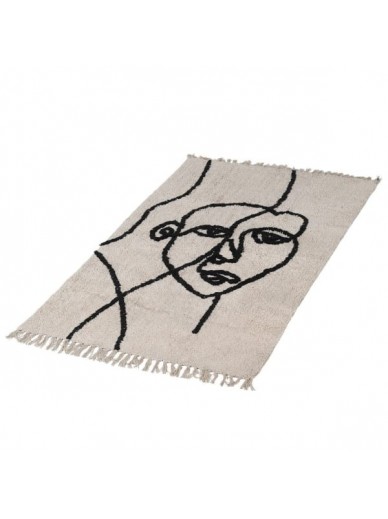 Abstract Face Rug