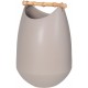 Ceramic Vase With Bamboo Handle H:330mm