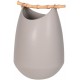 Ceramic Vase With Bamboo Handle H:300mm