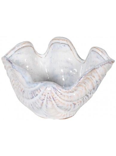 Off White Clam Shell Bowl