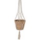 Macrame and Seagrass Hanging Basket