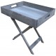 Grey Wooden Tray Table