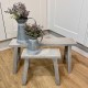 SET OF 2 POTTING BENCHES
