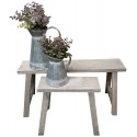 SET OF 2 POTTING BENCHES