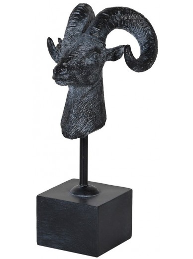Majestic Rams Head on Stand