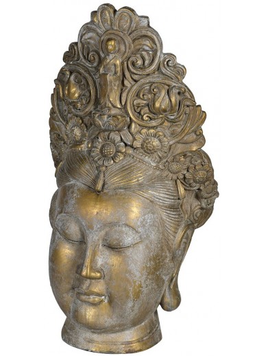 Decorative Goddess Head with Crown