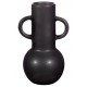 Large Black Amphora Vase