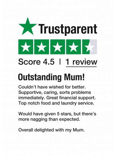 Funny Mother's Day Card - Outstanding Mum - Trustparent Review A5